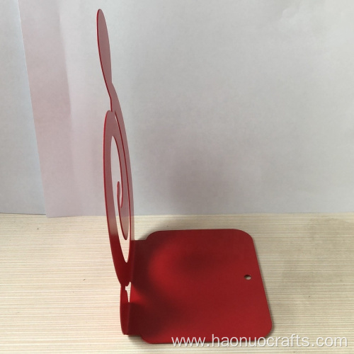 Creative personality red note iron book stand